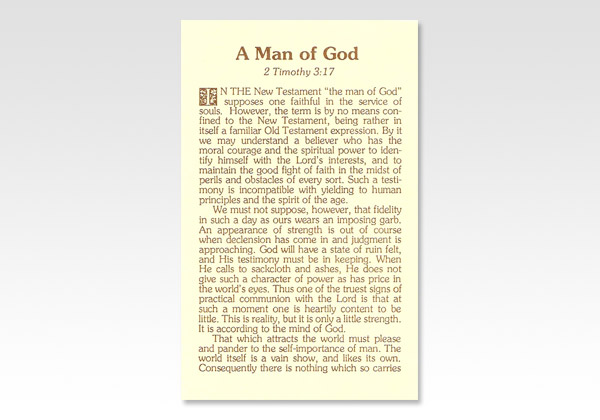 Man of God WK 1387
