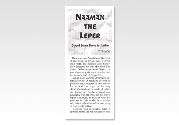Naaman the Leper CS 723