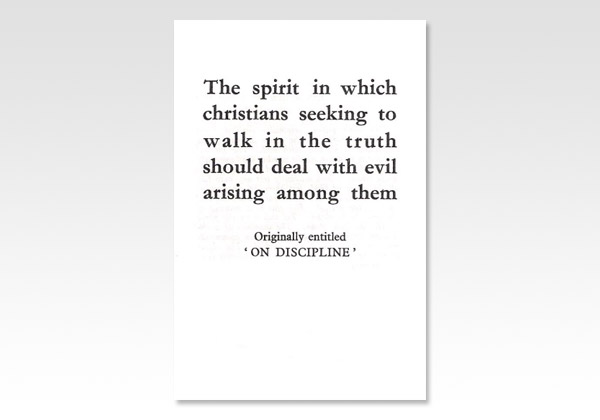 On discipline JND 3331