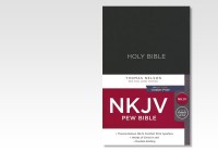 NKJV Pew Bible Black Comfort Print