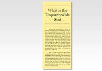 What Is the Unpardonable Sin?
