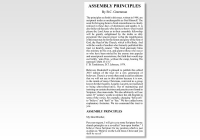 Assembly Principles