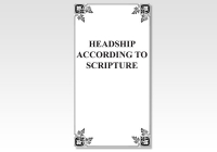 Headship According to Scripture