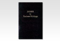 Index to Various Writings